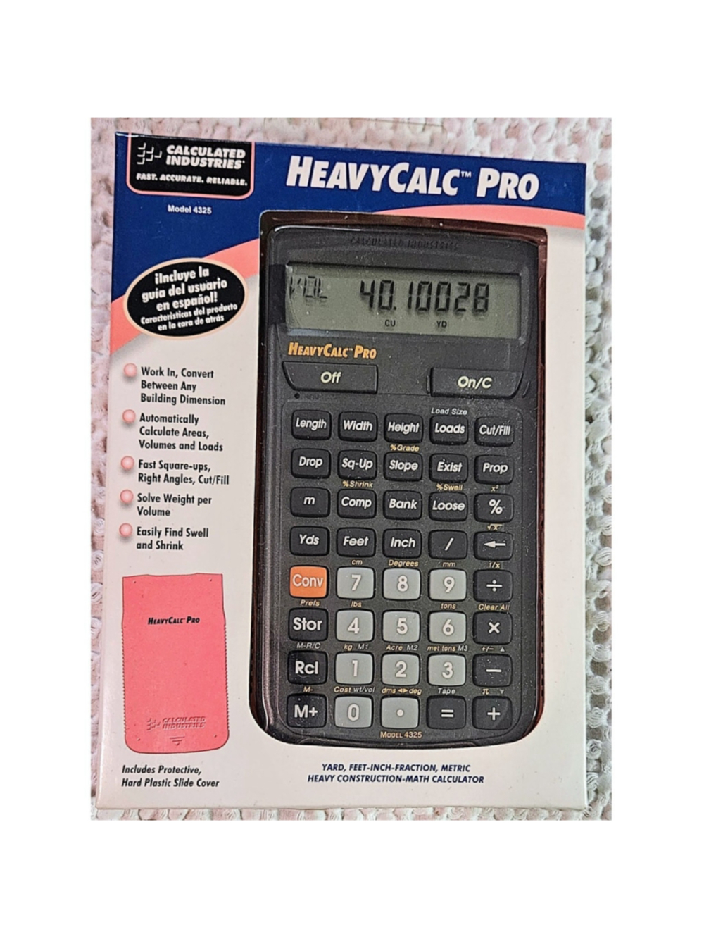 HeavyCalc Pro Construction Master Series Calculator Model 4325 NEW IN BOX